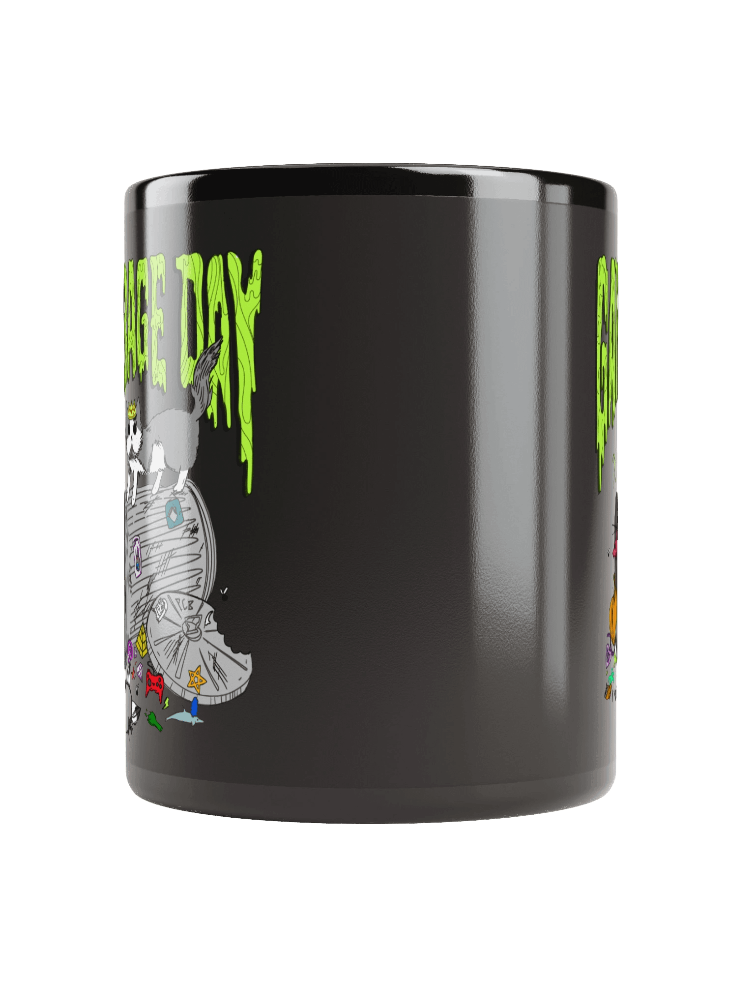 garbage day mug (black) product image (10)