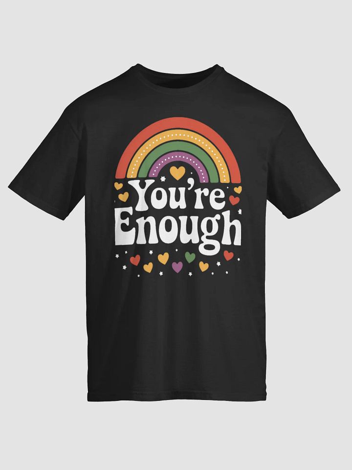 You're Enough Retro Rainbow Pride T-Shirt product image (1)