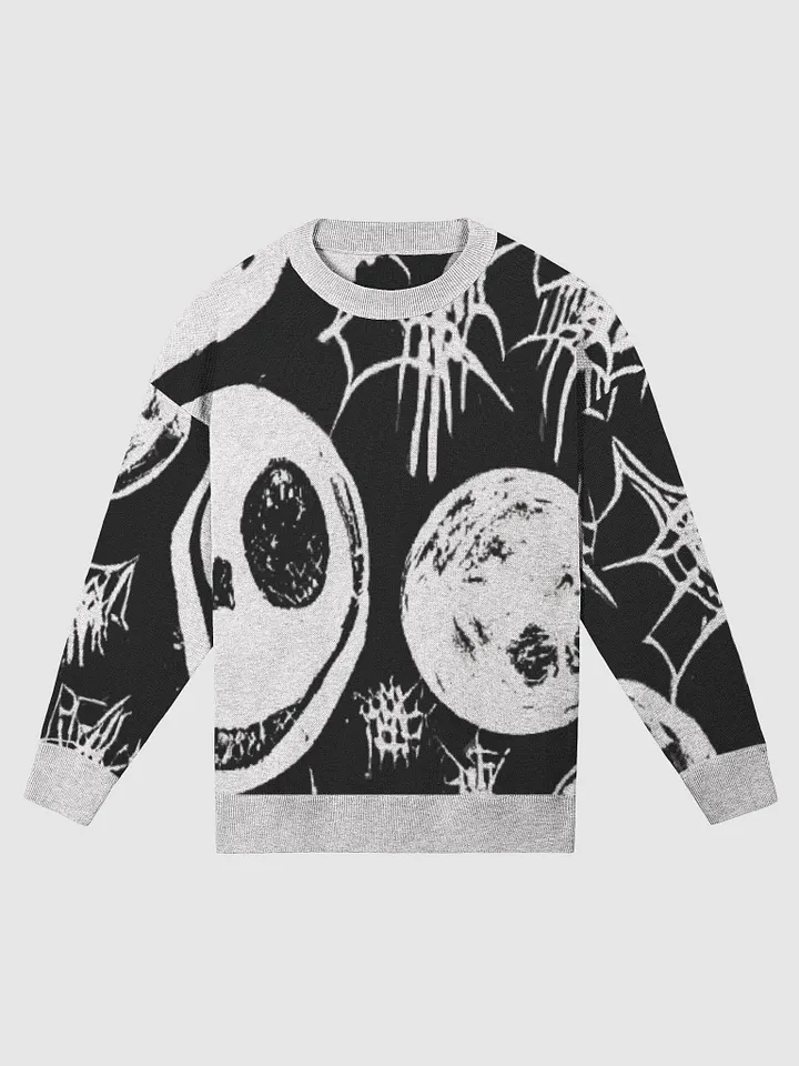 Skull & Spider Knit Crewneck Sweater product image (3)