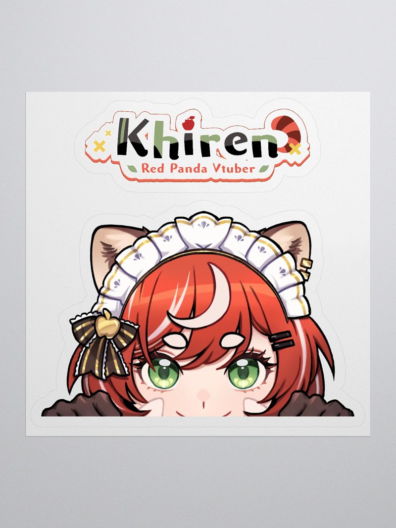 Khiren - Kiss-Cut Maid Peeker Sticker
