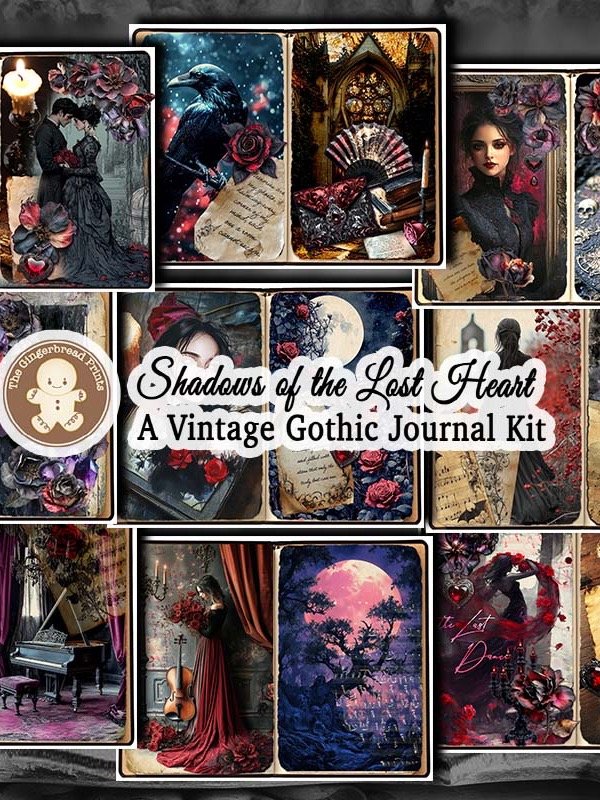 Shadows of the Lost Heart Journal+Ephemera Jumbo Kit Digital Download product image (5)