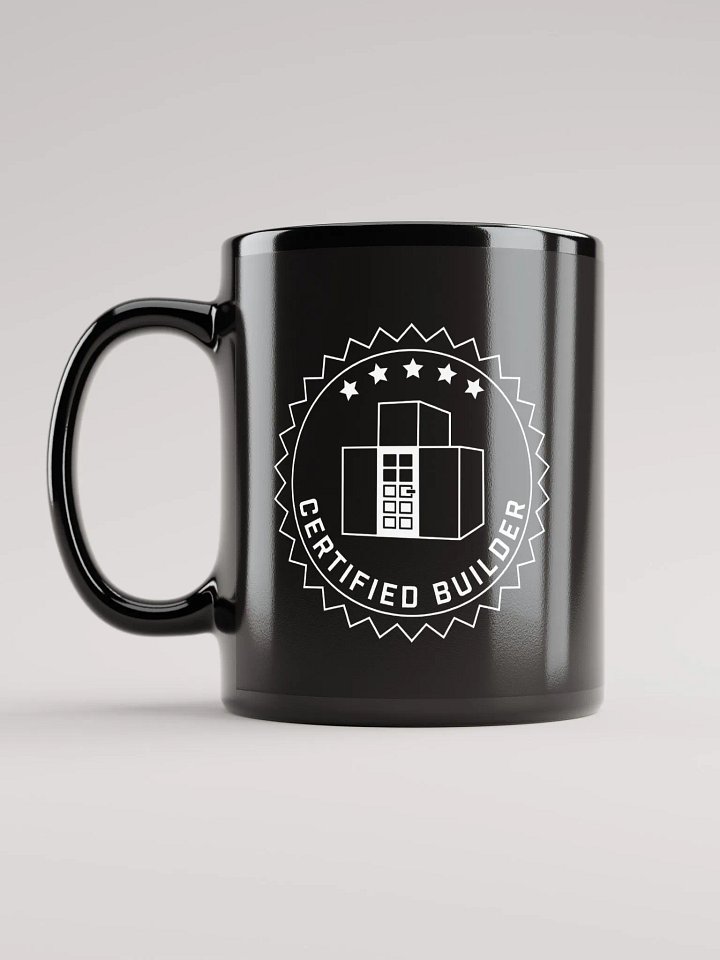 Certified Builder Seal Outlined Black Mug product image (2)