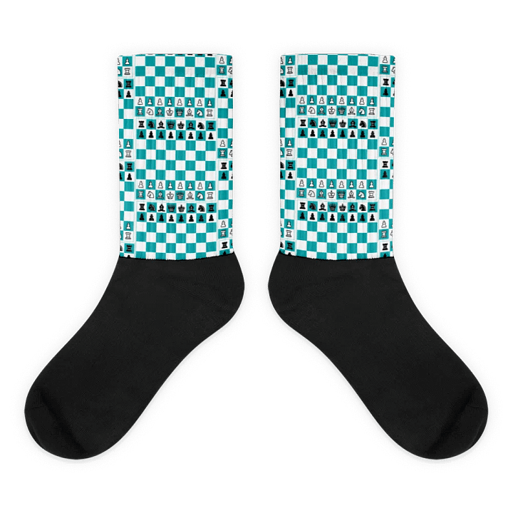 Chessboard Black Foot Socks product image (2)