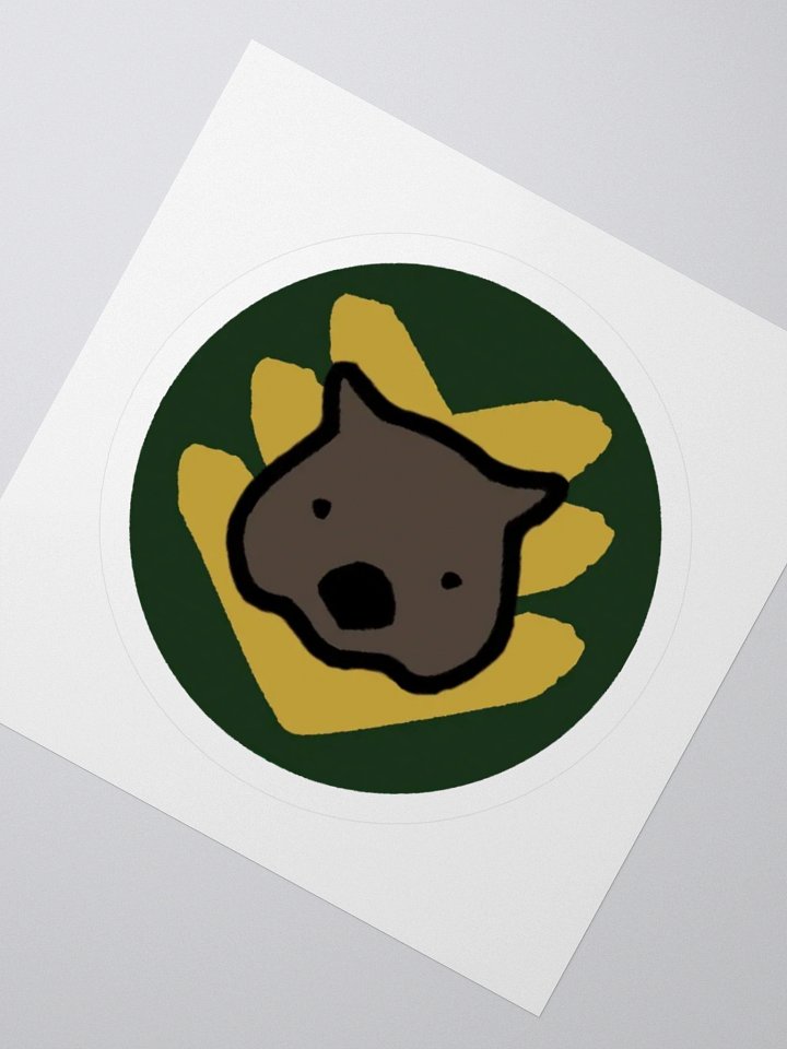 SGT Wombat Logo Round Sticker product image (4)