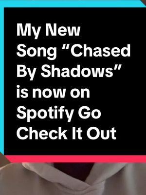 Go Check out my new song #ChasedByShadows on spotify. I hope you enjoy it. It is my first published song and a little gimmick for my teitch community. #FirstSong #NewArtist #artistsoftiktok 