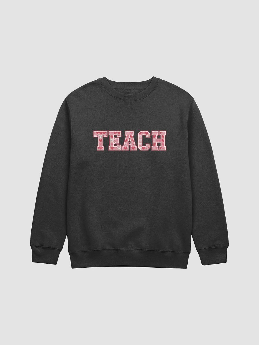 Varsity ‘TEACH’ Sweatshirt with Retro Heart product image (2)