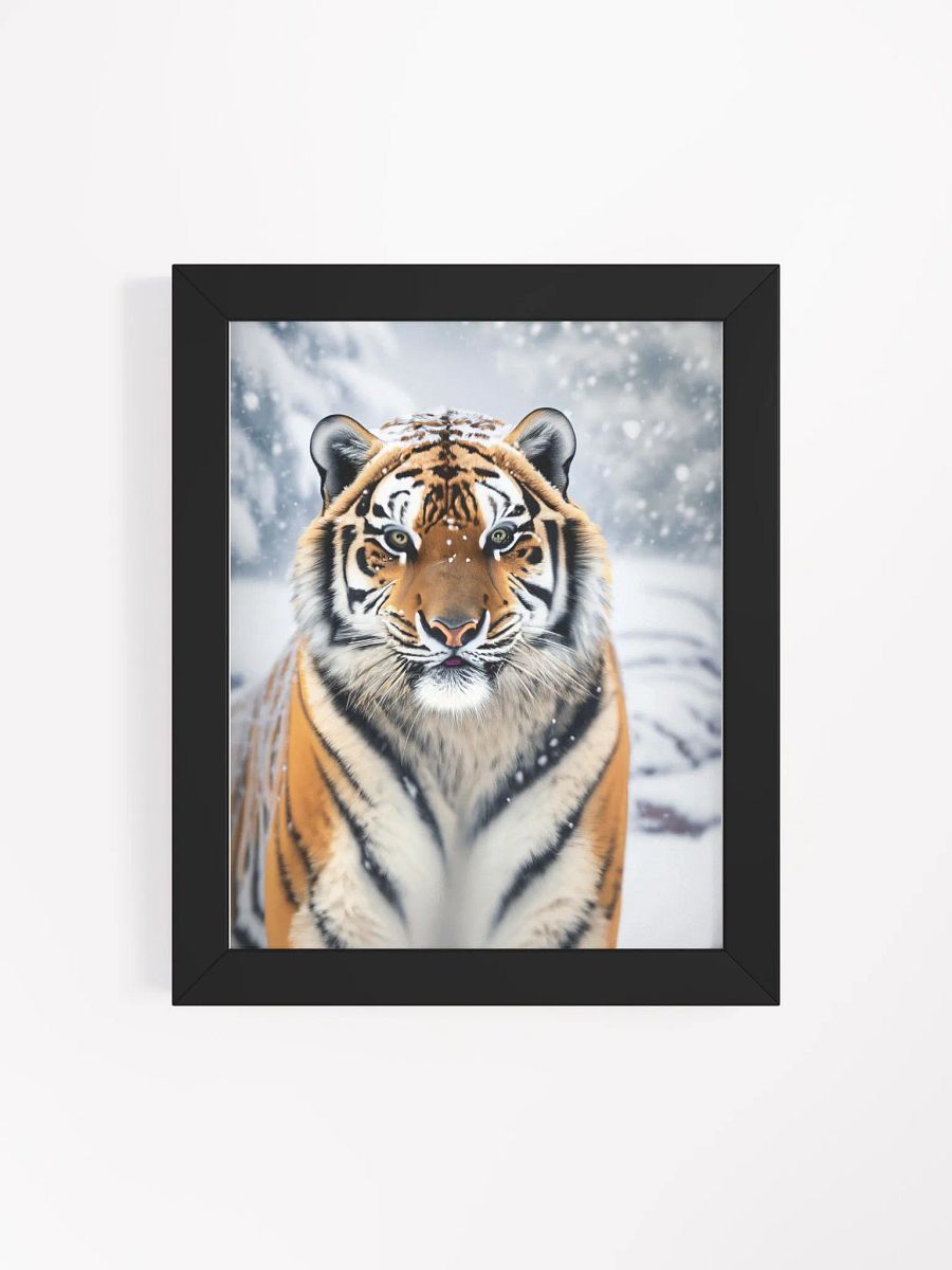 Framed High-Quality Matte Poster: A Siberian Tiger's Intensity product image (39)