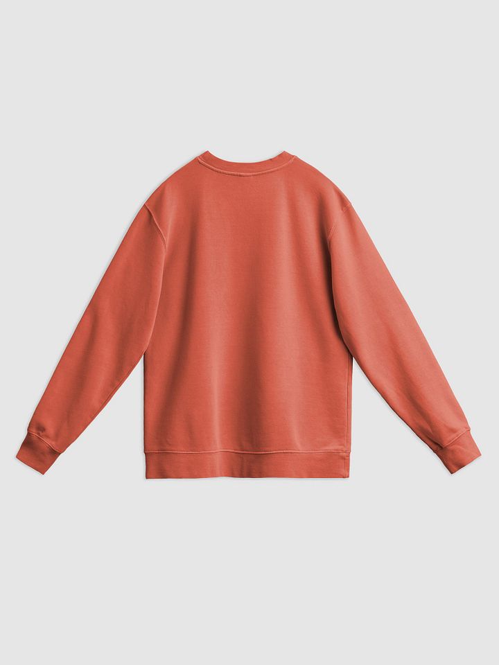 *not* mentally linear (sm. lined design, #6D1616) printed pigment crewneck product image (4)