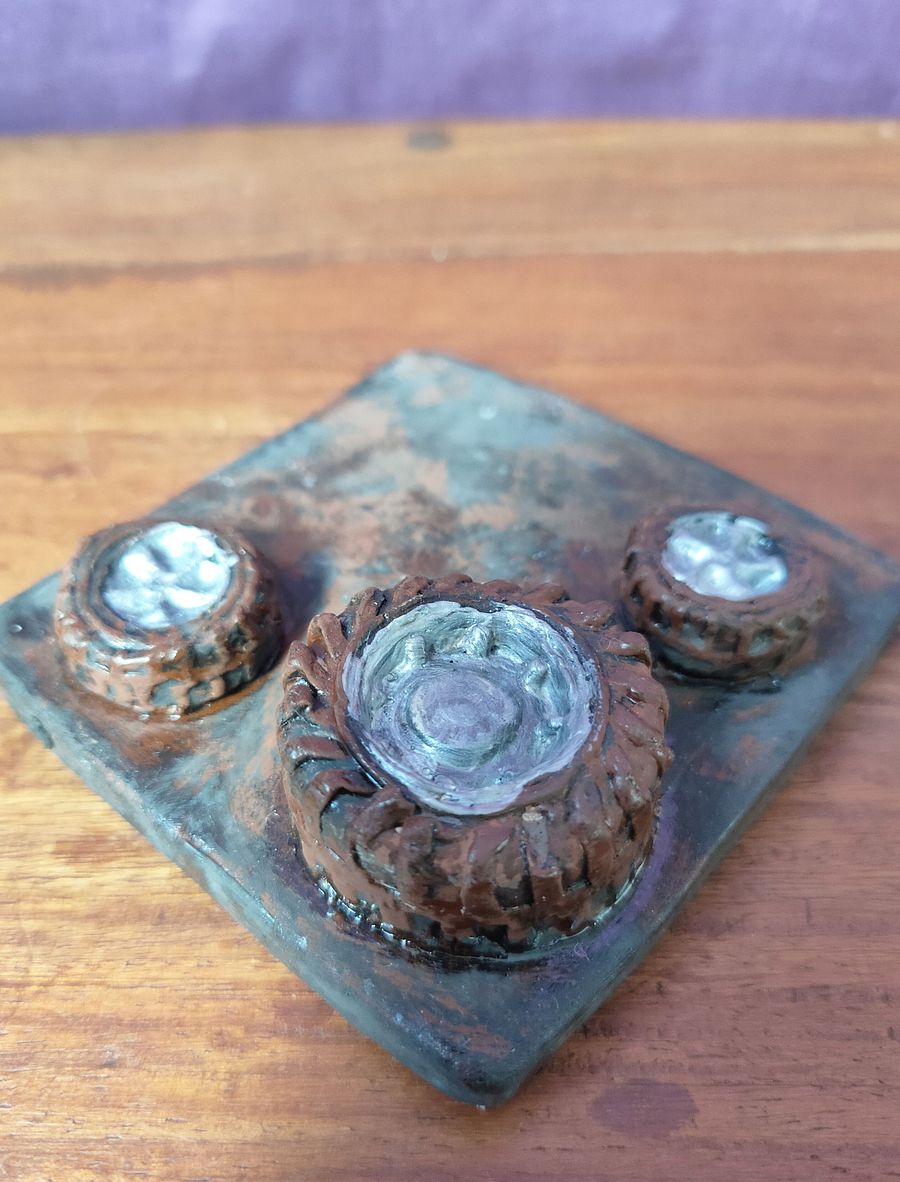 Suporte tealight e pisa-papeis Pneus, conjunto 2 peças product image (9)