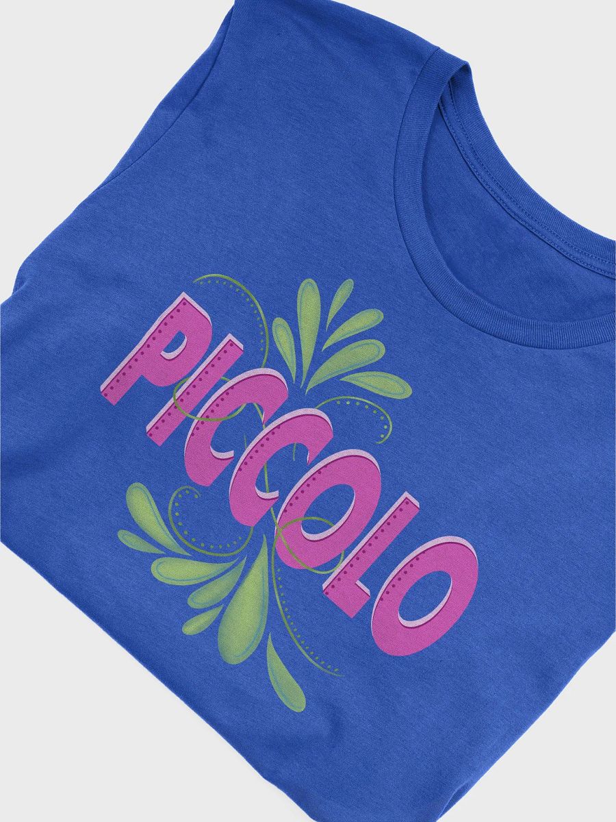 Flute Flourish T-Shirt - Piccolo (Royal Blue) - Unisex Fit product image (5)