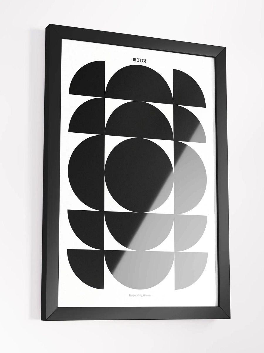Bitcoin Nodes Poster [framed] product image (3)