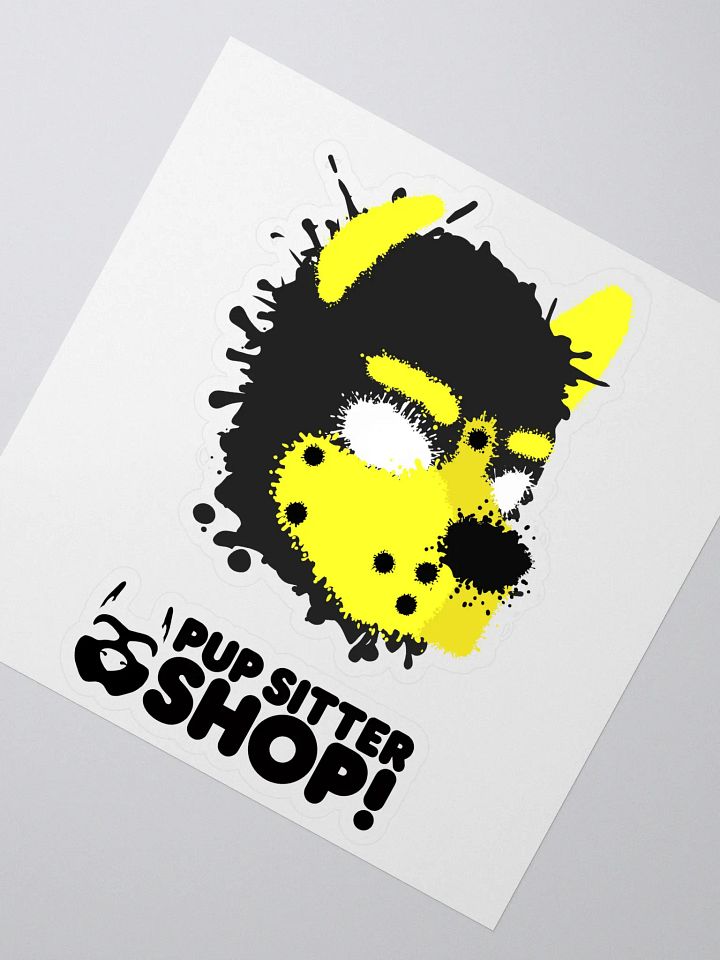 Pup Splatter Sticker - Yellow product image (2)