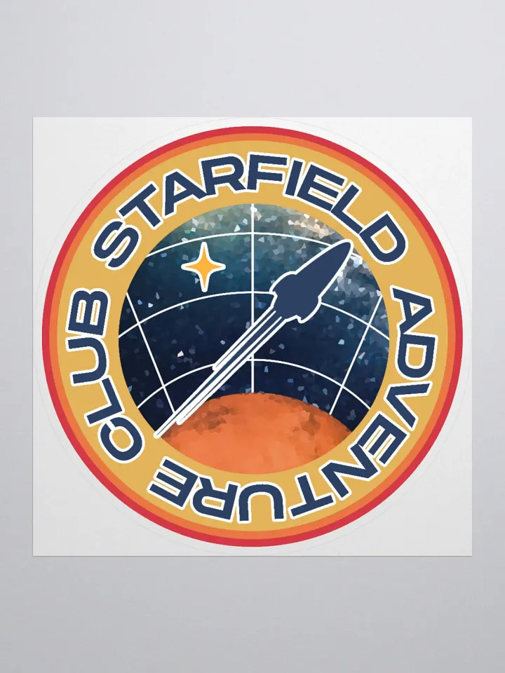 Starfield Adventure Club Kiss Cut Sticker product image (1)