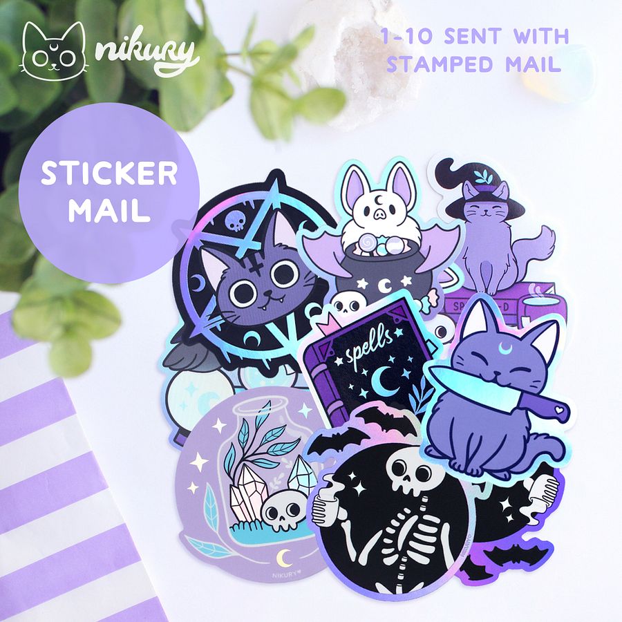 1-10 Stickers Sent in Envelope Mail product image (1)