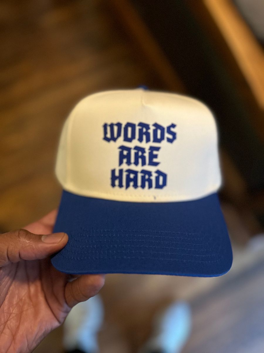 Words Are Hard Snapback Hat product image (1)
