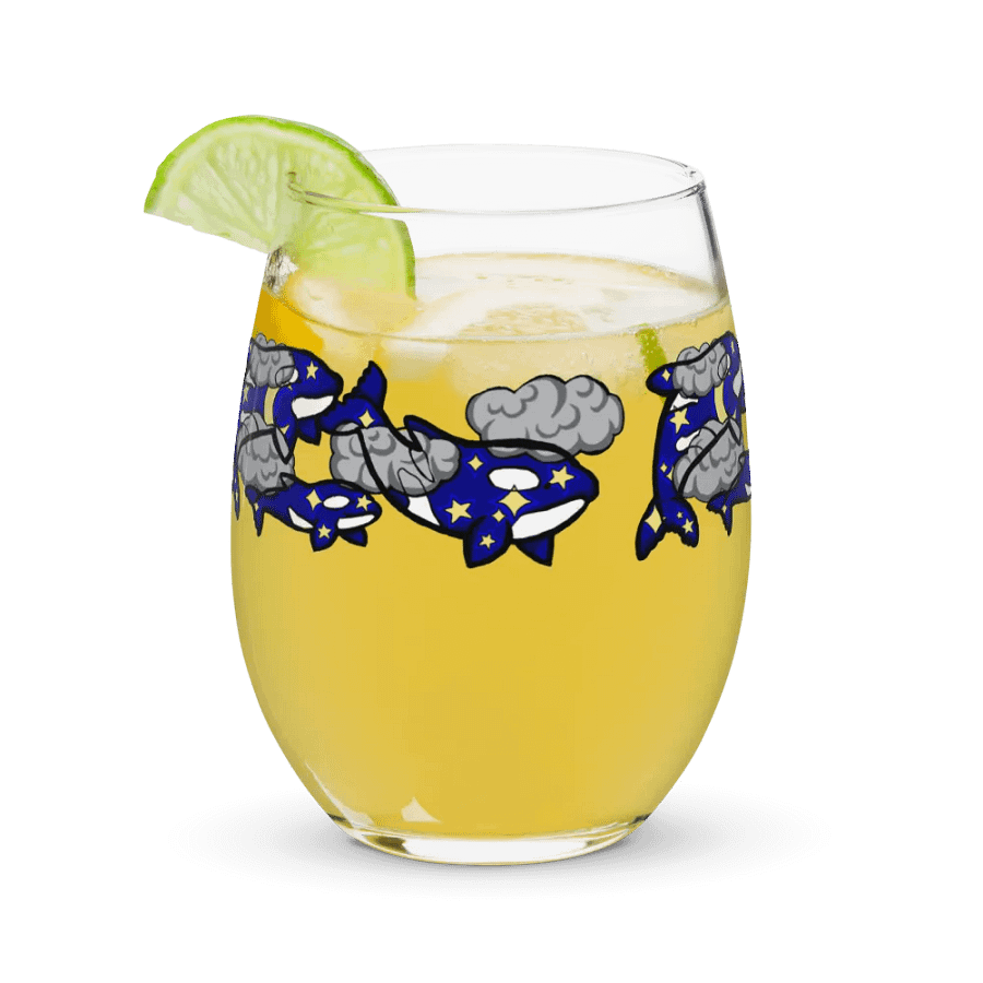 midnight orca stemless wine glass product image (11)