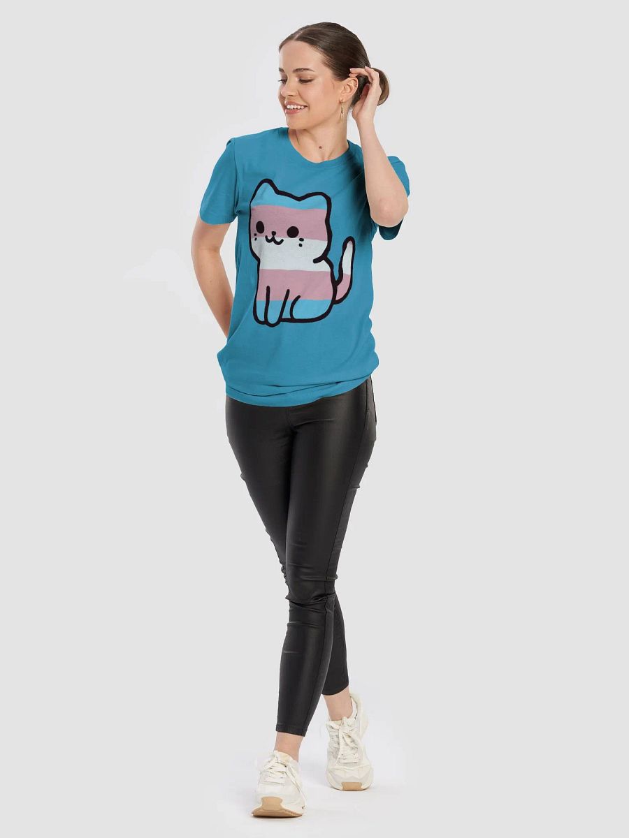 Transgender Pride Kitty Woman's Shirt product image (109)