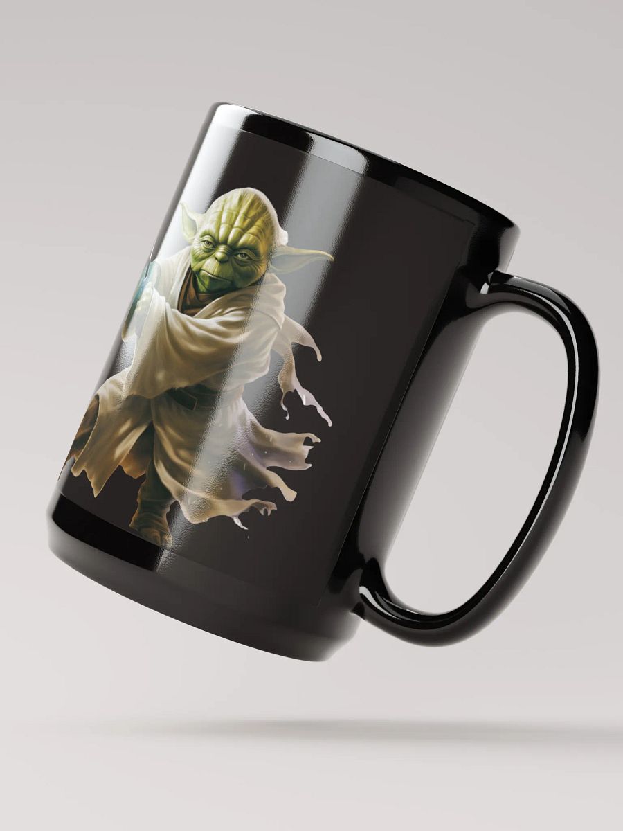 Vader vs Yoda Black Glossy Mug product image (3)