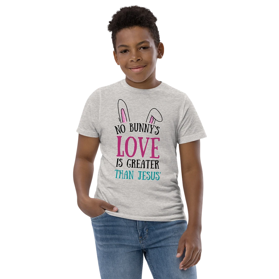 No Bunny's Love is Greater Than Jesus Kids T-Shirt product image (2)