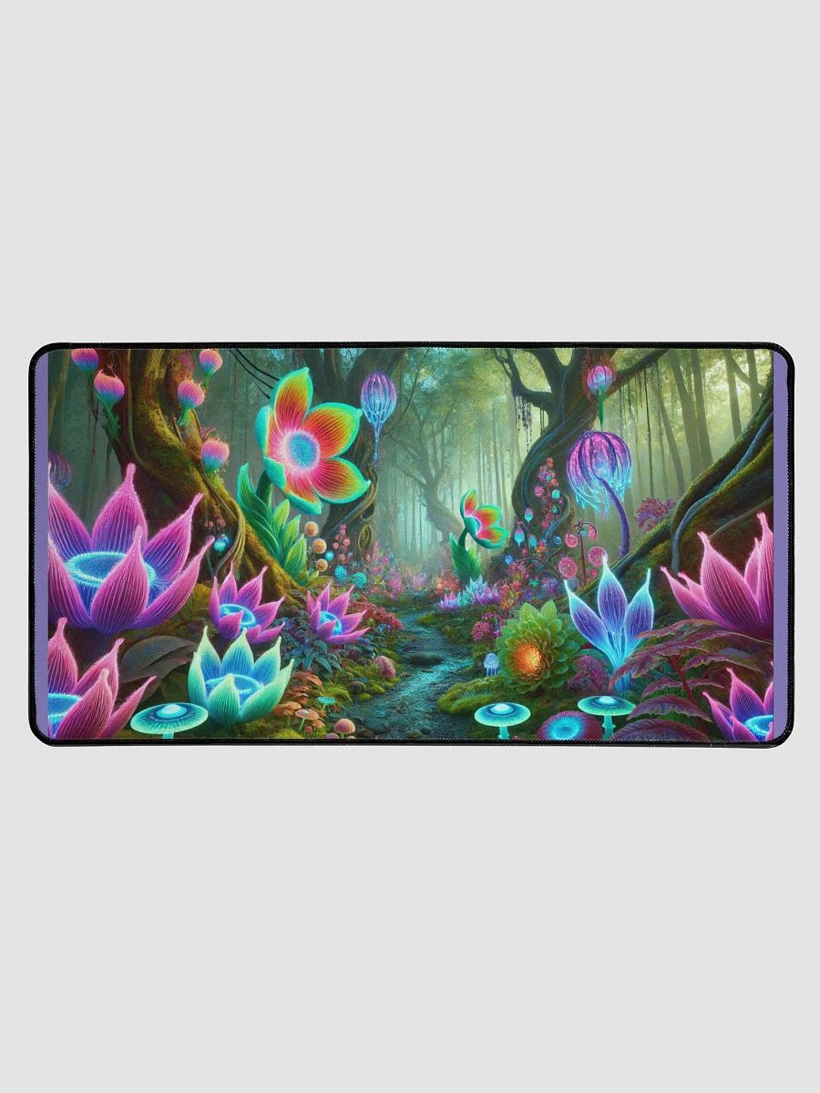Enchanted Neon Forest Desk Mat product image (1)