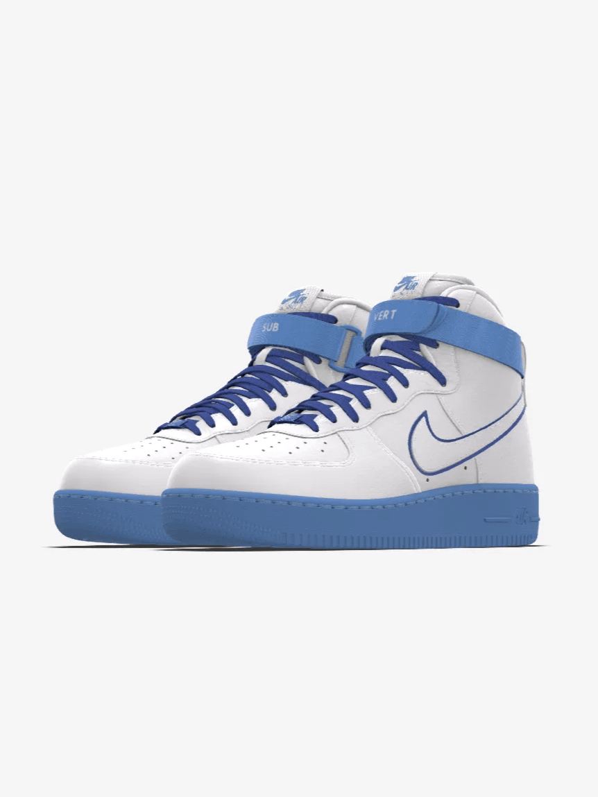 White Subvert Air Force 1 High by Alluci N1K3-C1TY|Co-Lab product image (1)