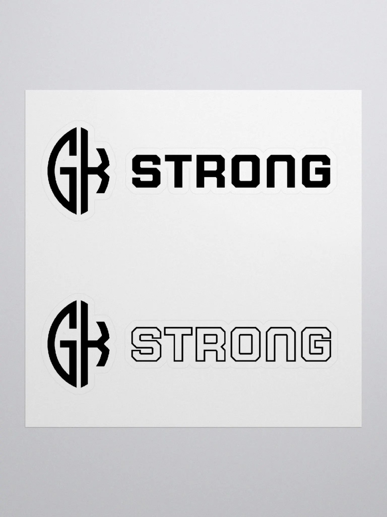 GK Strong Black Stickers product image (1)