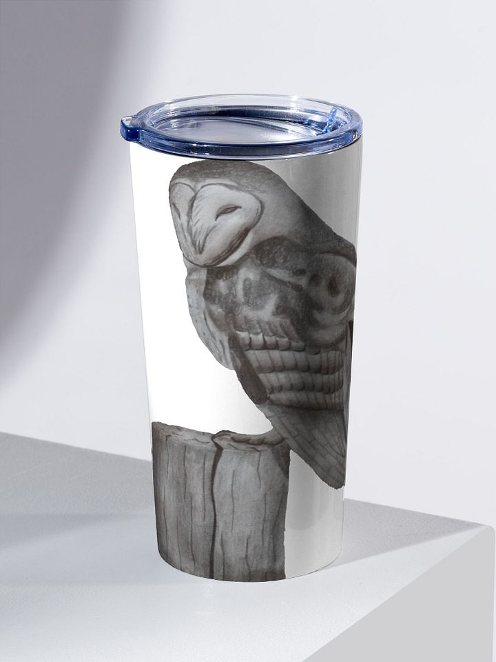 Barn Owl Drawing Travel Cup product image (2)