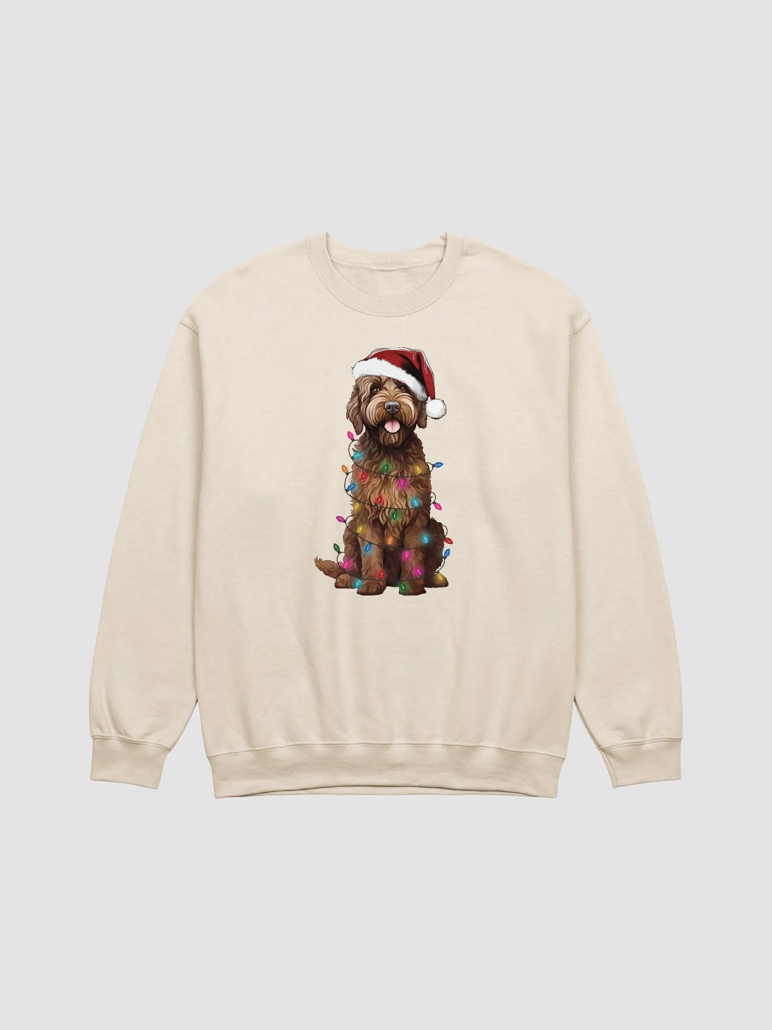 Funny Labradoodle(Brown) Christmas Sweatshirt for Doodle Paw-rents product image (18)