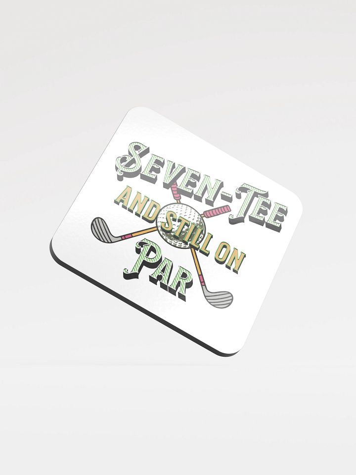Seven-Tee And Still On Par Golfing Vintage Club Coaster Set product image (2)