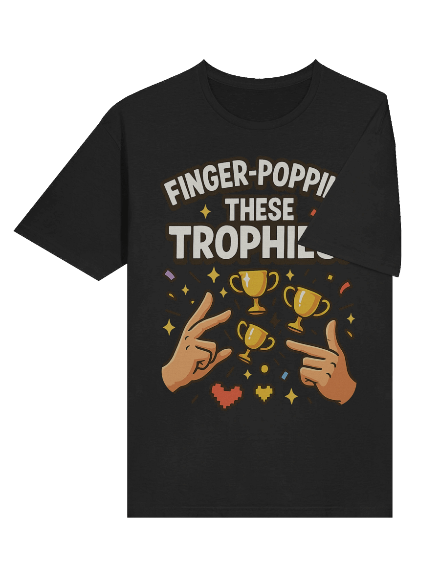 Finger-Poppin’ These Trophies – Funny PlayStation Gamer Achievement T-Shirt product image (6)