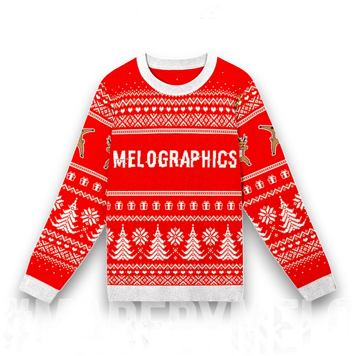Ugly Sweater: Reindeer Dab - MELOGRAPHICS [Classic] | #MadeByMELO product image (1)