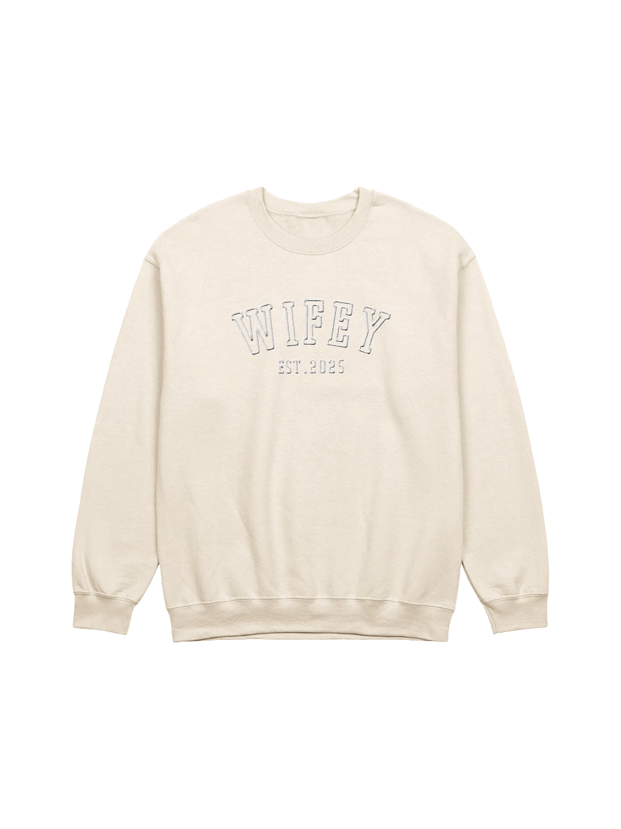 Personalized Embroidered "WIFEY" Sweatshirt product image (3)