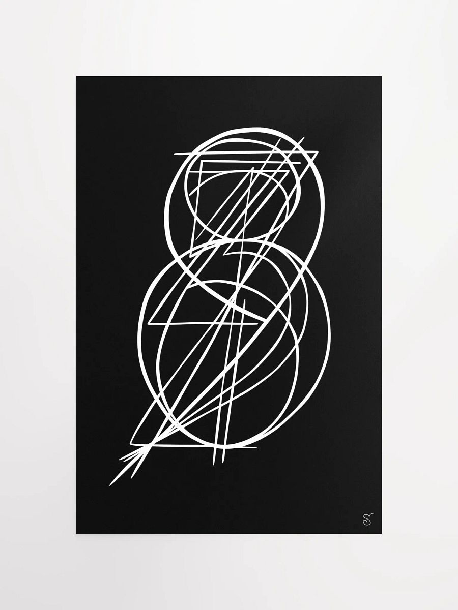 Ethereal Lines Matte Poster - Abstract Image No. 11 product image (4)
