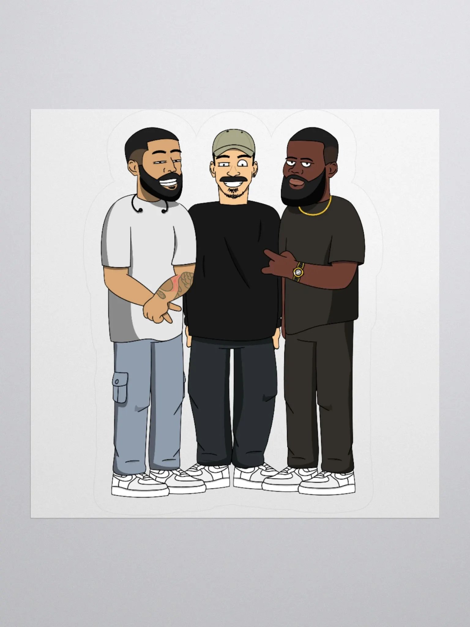 Kaio-James-Fuhad Sticker product image (1)