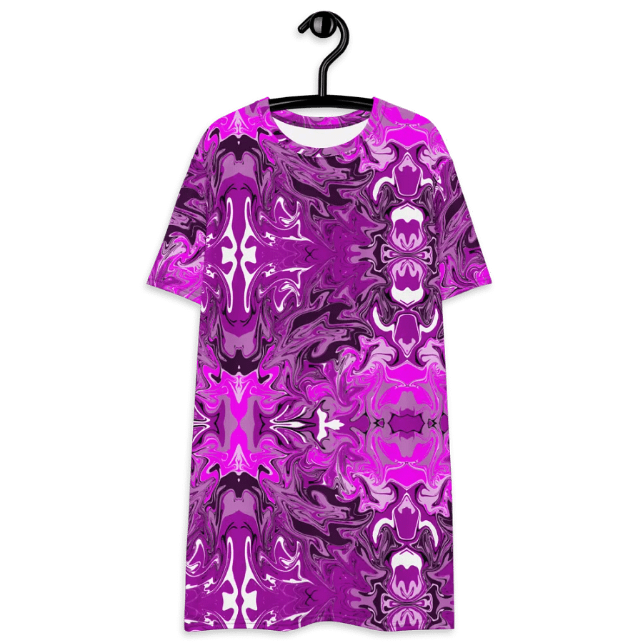 Pink Swirl T-Shirt Dress product image (5)
