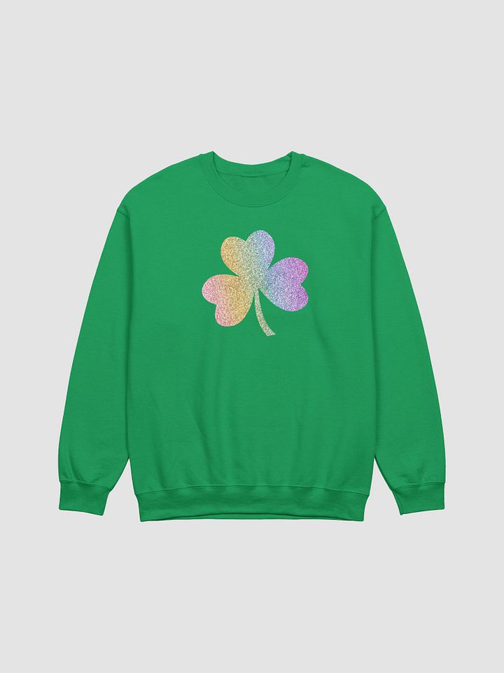 Ombre Shamrock ☘️ Classic Crewneck Sweatshirt in Irish Green product image (2)