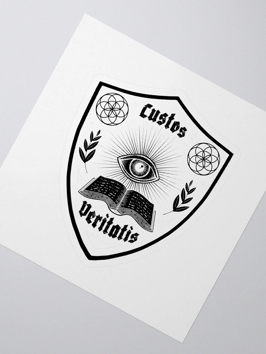 Custos Veritatis Sticker Black & White product image (2)