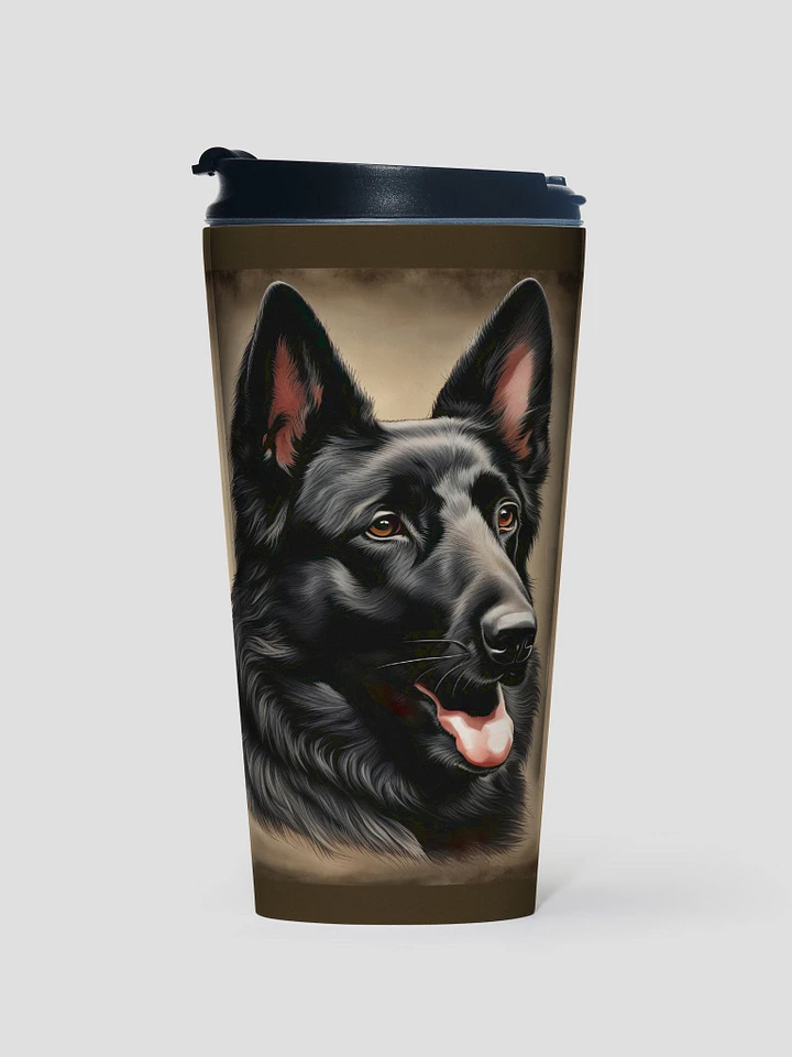 Black German Shepherd Stainless Steel Travel Mug product image (1)