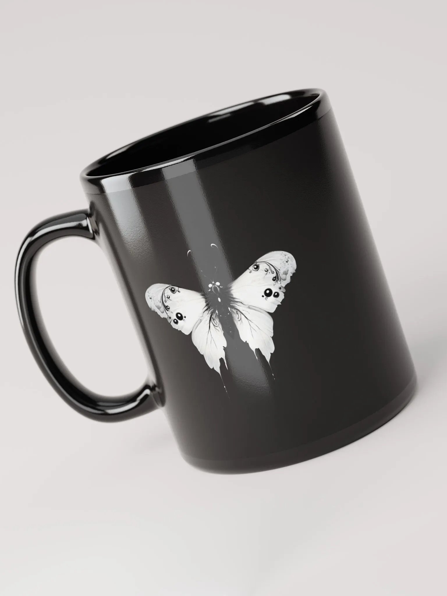 Chasing Shadows High Gloss Mug Black product image (6)
