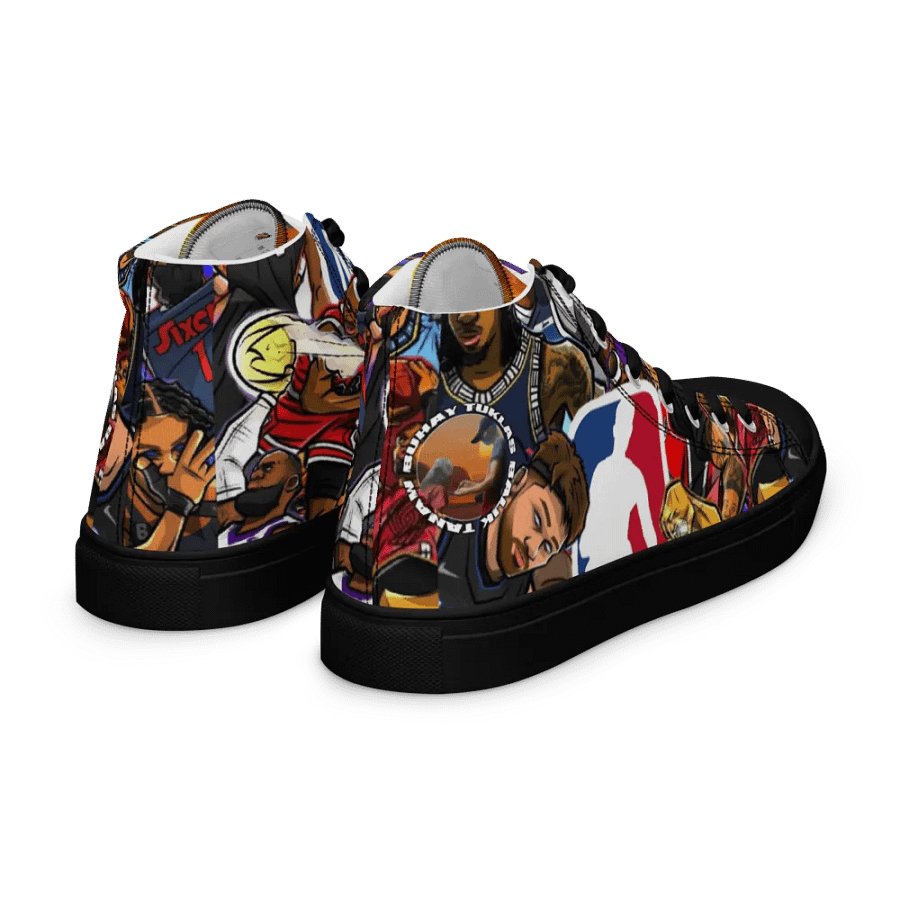 Balik Tanaw NBA Action Men's High Top Canvas Shoes product image (10)