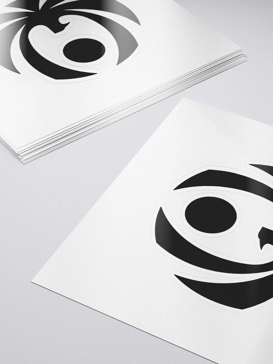 CroweGamingg Kiss Cut Stickers Black Logo Stickers product image (5)