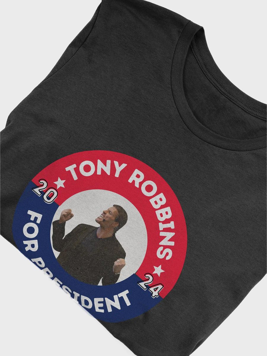 Tony Robbins for President 2024 Campaign Button Bella+Canvas Supersoft T-Shirt product image (5)