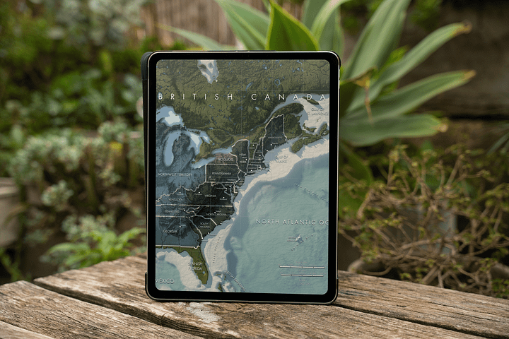 The United States After the Revolution - Digital High Resolution Map product image (1)