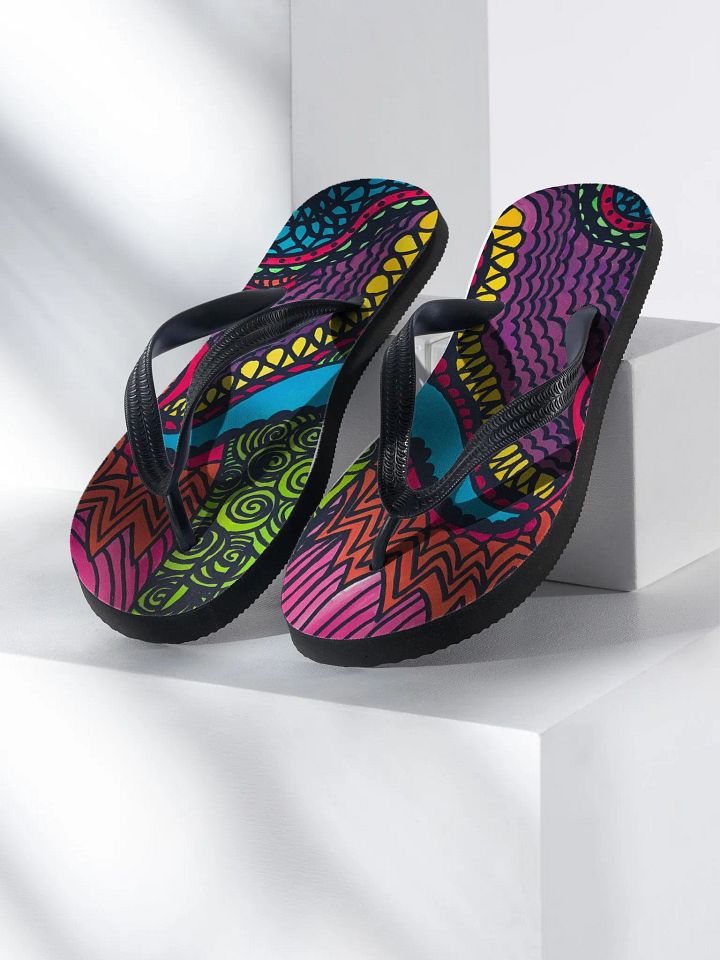 Psychedelic Swirl Custom Flip-Flops product image (2)