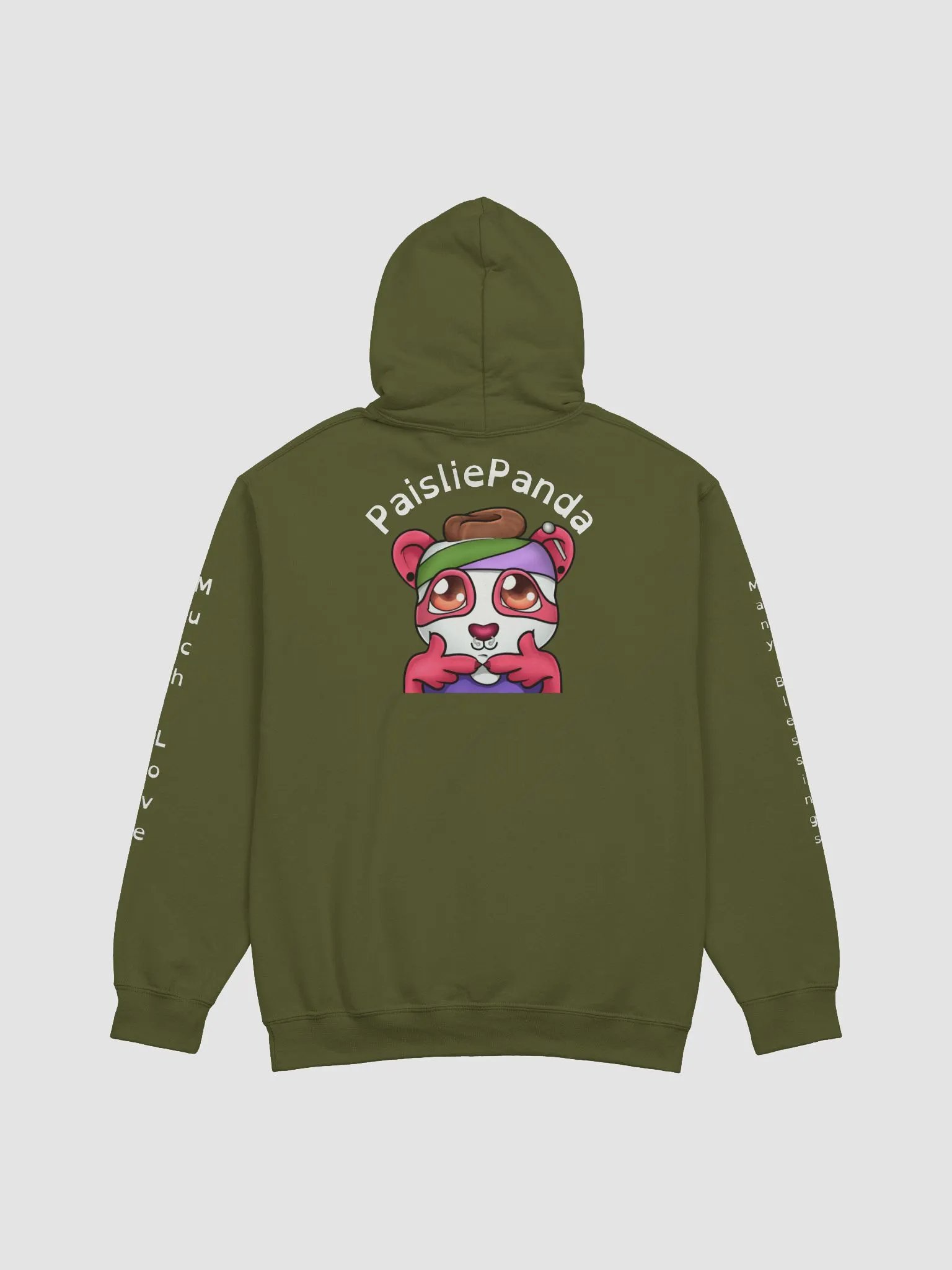 PaisliePanda Love and Blessings UwU Hoodie w/ Light Text product image (20)
