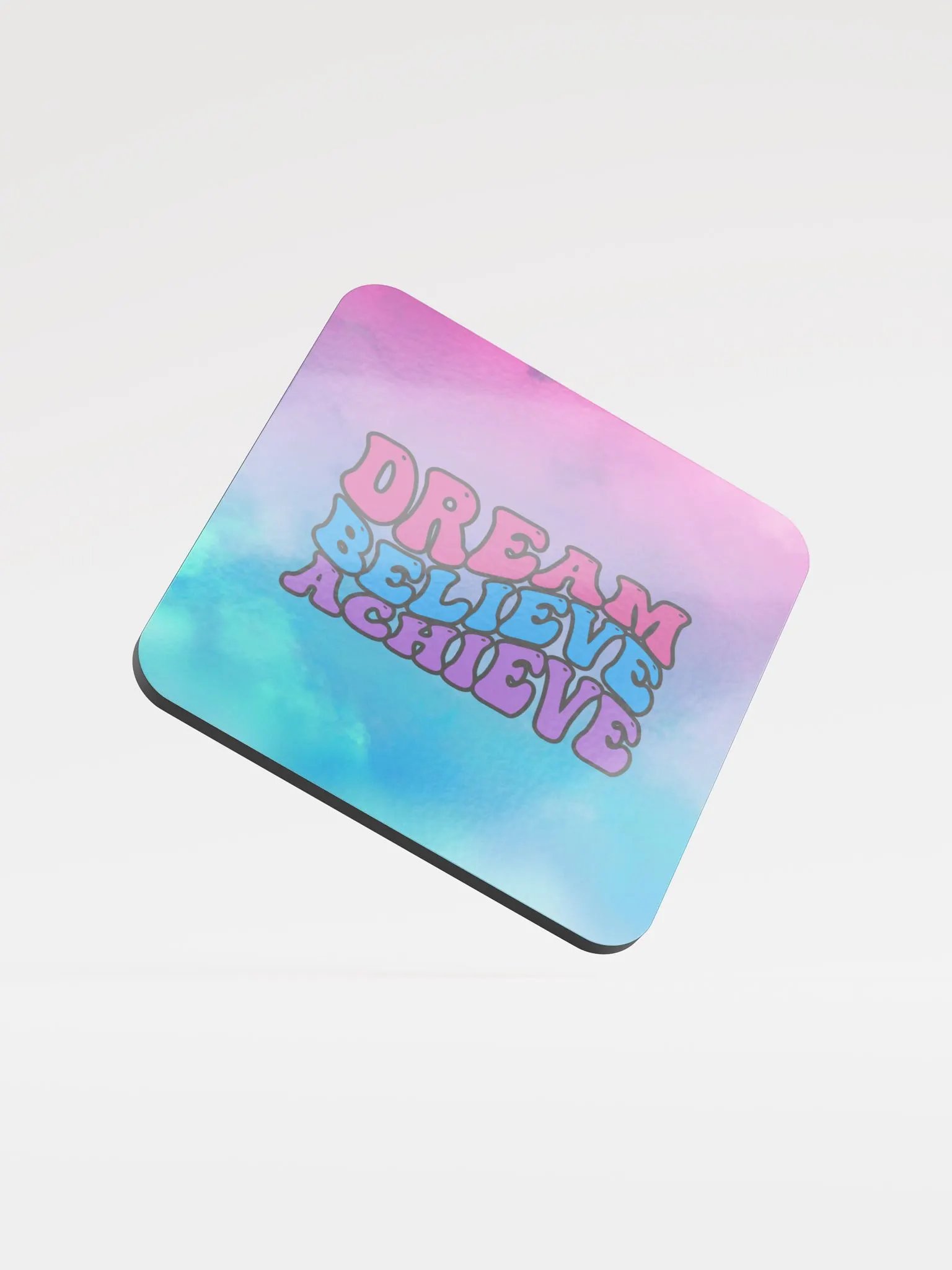 Dream Believe Achieve Inspirational Coaster product image (1)