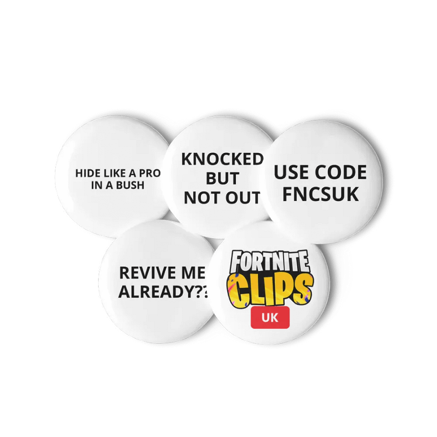 Vibrant Fortnite Clips Pin Button Set product image (11)