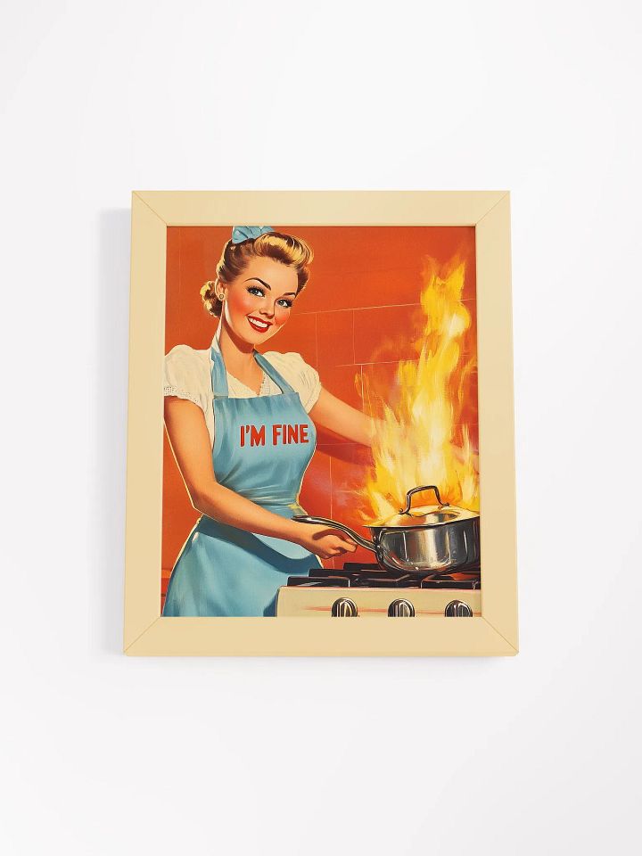 “I’m Fine” Framed Retro Poster, Nostalgic Classic Humor Art Print product image (2)