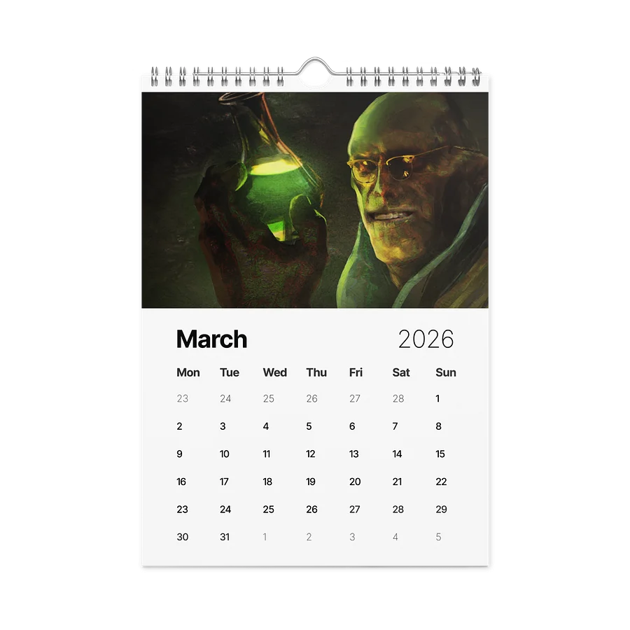 Oxhorn's 2026 Thumbnail Calendar product image (4)
