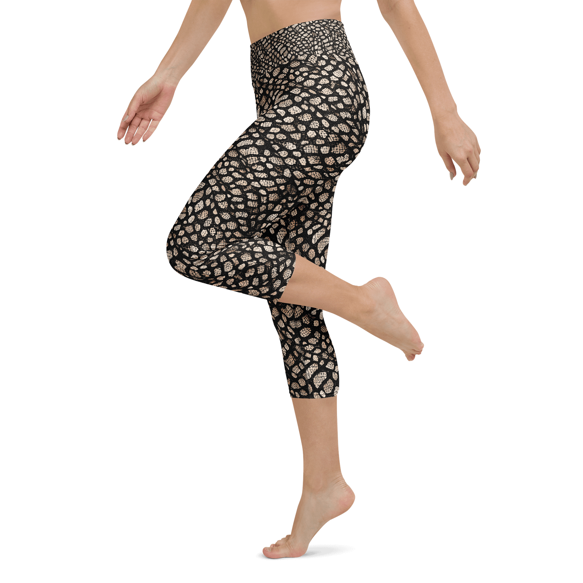 Brown Skin Snake Capri Leggings product image (5)